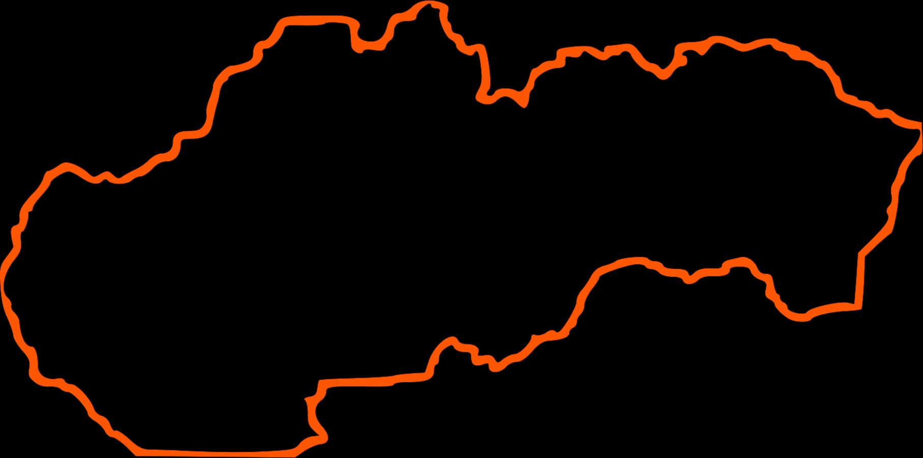 Obrys na mape: Slovensko